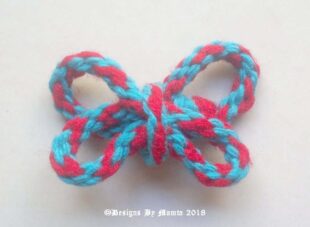 10 Mm Red Blue Handmade Twisted Cord