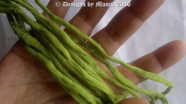 5 mm Silk Cord Lime Green
