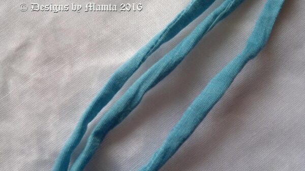 6 mm Sky Blue Thin Silk Cord
