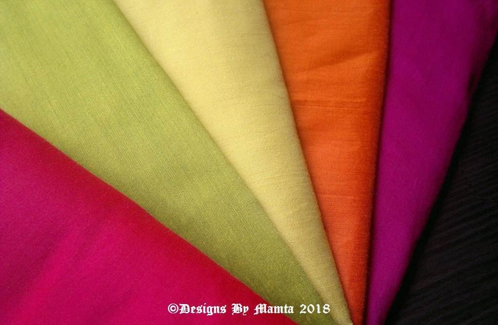 Abstract Garden Fat Quarter Art Silk Fabric Designer Indian Fabrics