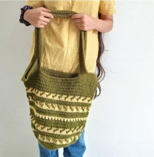 Arrows Market Bag Crochet Pattern