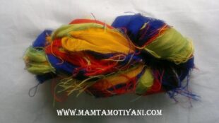 Autism Awareness Recycled Yarn Sari Silk Ribbon
