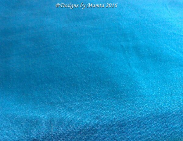 Blue Dupioni Silk Fabric