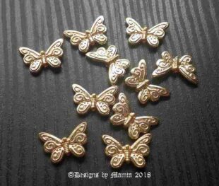 Brass Butterfly Beads