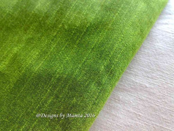 Bright Leafy Green Silk Dupioni Fabric
