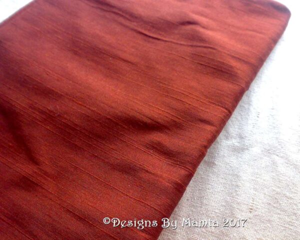 Brown Dupioni Silk Fabric