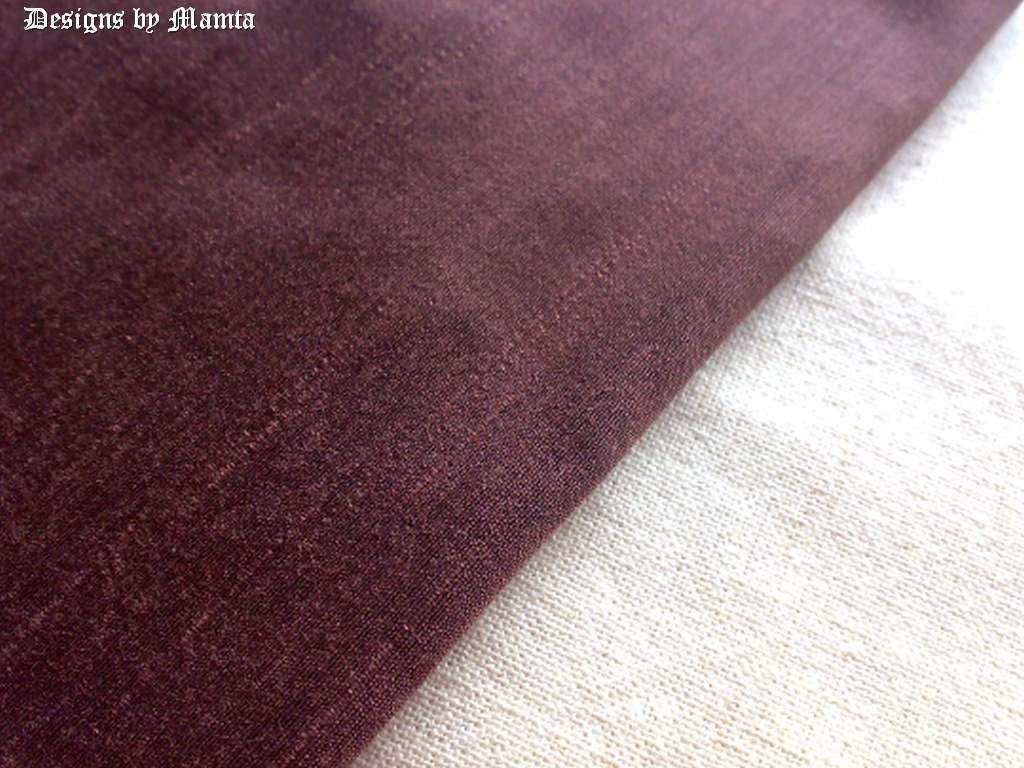 Dark Brown Indian Silk Fabric By The Yard | Handmade Fabrics