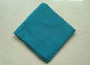 Cerulean Blue Art Silk Indian Fabric