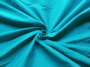 Cerulean Blue Art Silk Indian Fabric
