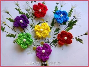 Cherry Blossom Flower Crochet Pattern