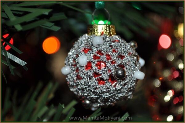 Christmas Bauble Crochet Ornament Pattern