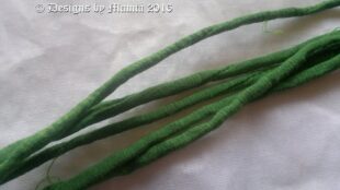 Christmas Green Silk Dupioni Fabric Cord