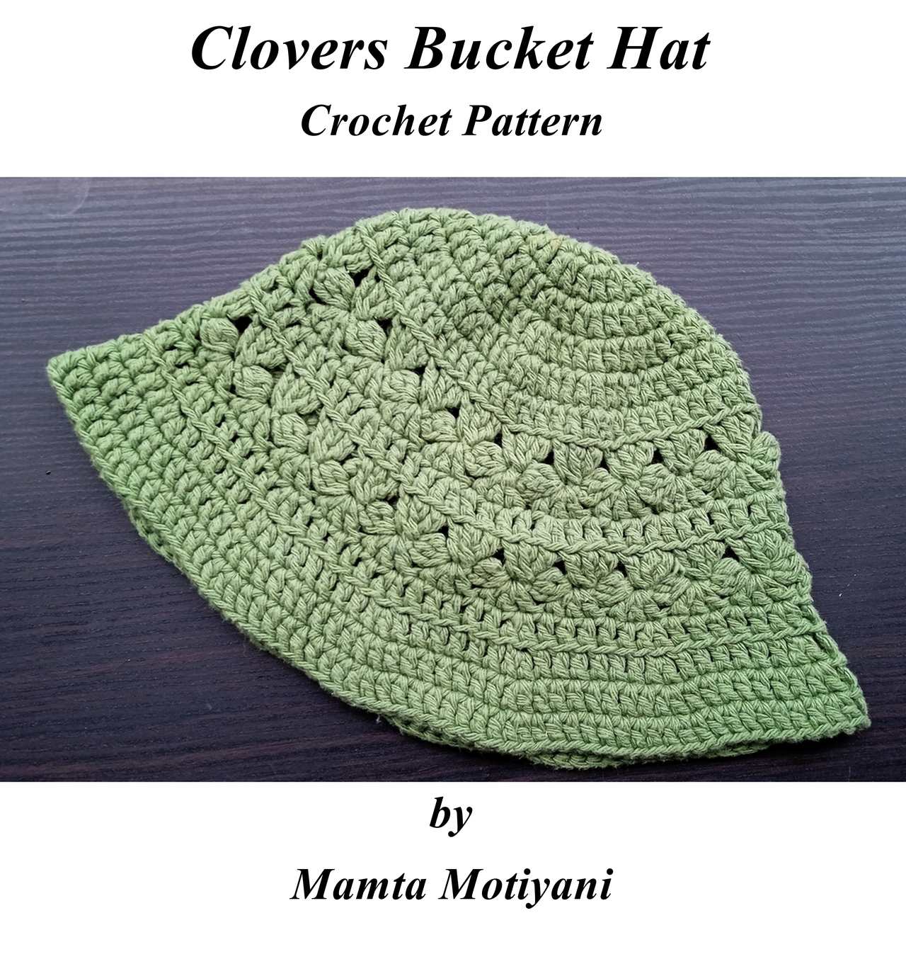 Clovers Bucket Hat Crochet Pattern