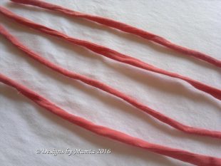 Coral Pink Silk Cord