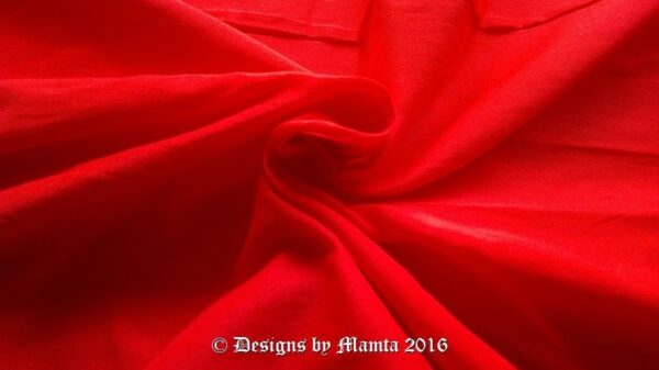 Crimson Red Art Silk Fabric