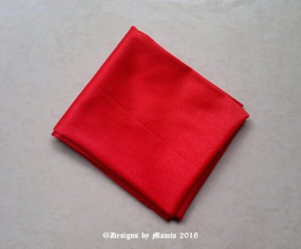 Crimson Red Dupioni Art Silk Fabric