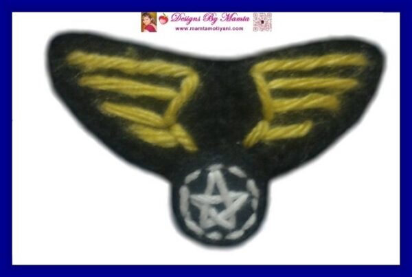 Crochet Air Force Military Badge Applique Pattern