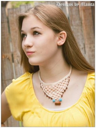 Crochet Beaded Lace Necklace Pattern
