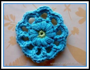 Crochet Flower Applique Pattern