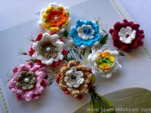 Crochet Flower Pattern A Million Lotuses