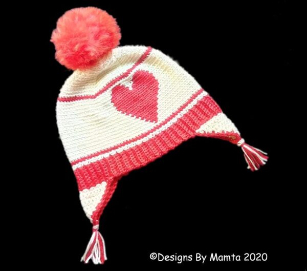Crochet Heart Hat Pattern
