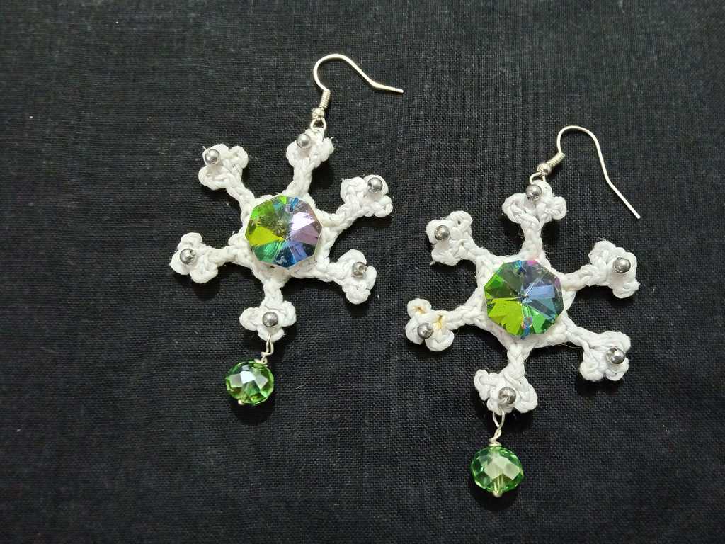 Crochet Snowflakes Earrings
