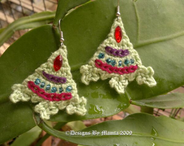 Crochet Triangle Earrings Pattern