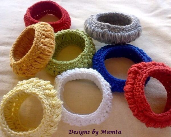 Crochet Tyre Bangle Bracelet Pattern