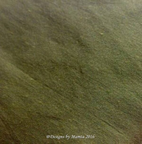 Dark Green Dupioni Silk Fabric
