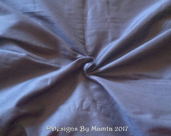 Denim Blue Silk Dupioni Fabric