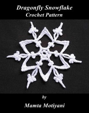 Dragonfly Snowflake Applique