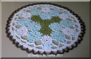 Earth Mandala Crochet Doily Rug Pattern