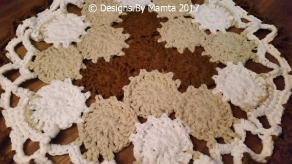Earth Mandala Crochet Rug Pattern