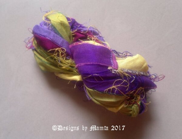 Fair Trade Sari Silk Ribbon Yarn