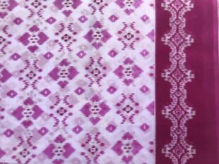 Fuchsia Pink Muslin Saree Fabric