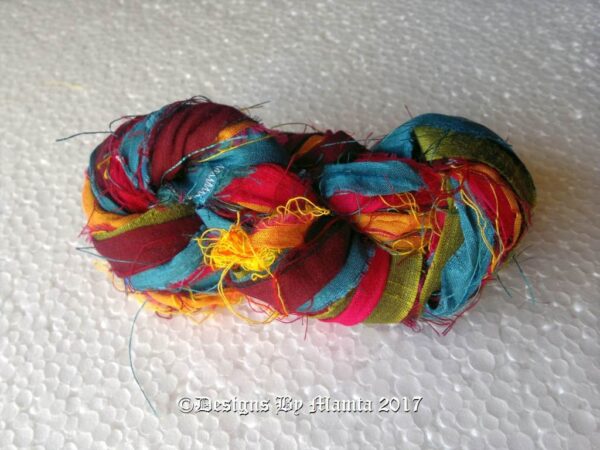 Gerbera Daisies Silk Ribbon Yarn