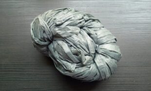 Gray Plarn Plastic Yarn