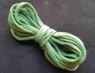 Green Cotton Silk Cord