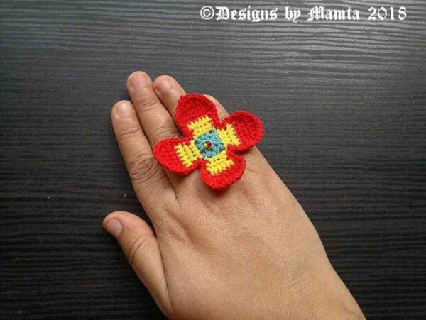 Handmade Crocheted Ring