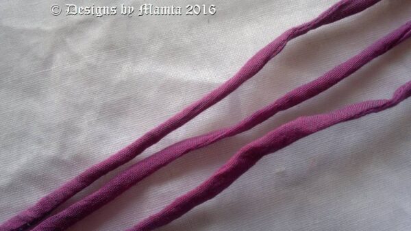 Handmade Thin Silk Cord Lavender Purple