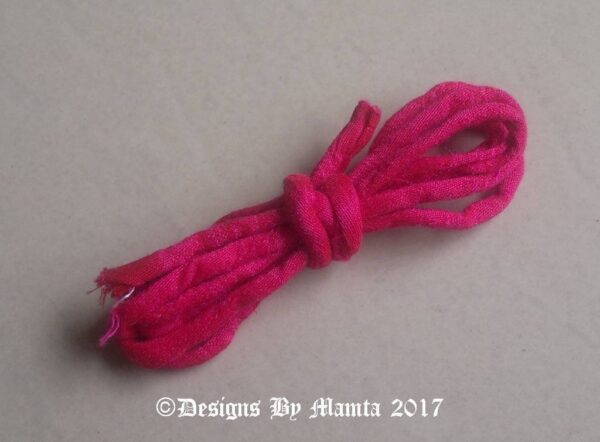 Hot Pink Silk Dupioni Cord