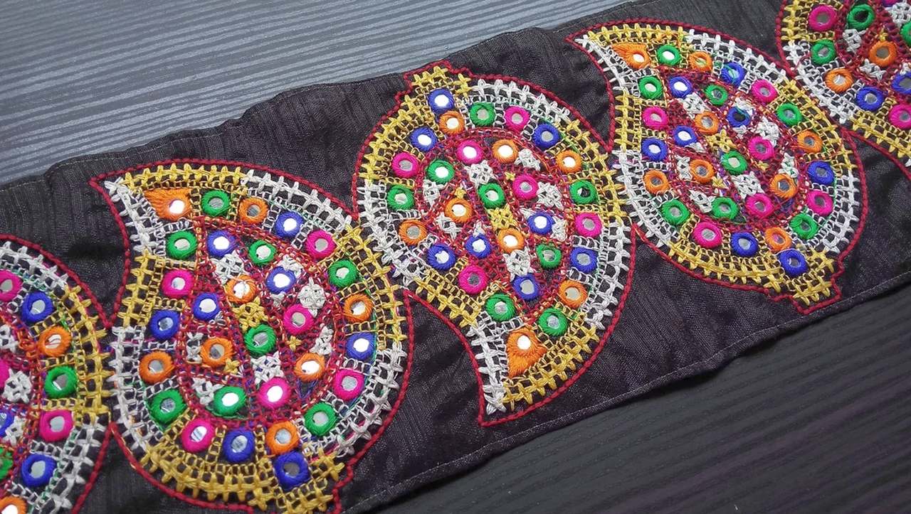 Kutchi Bharat Embroidered Lace