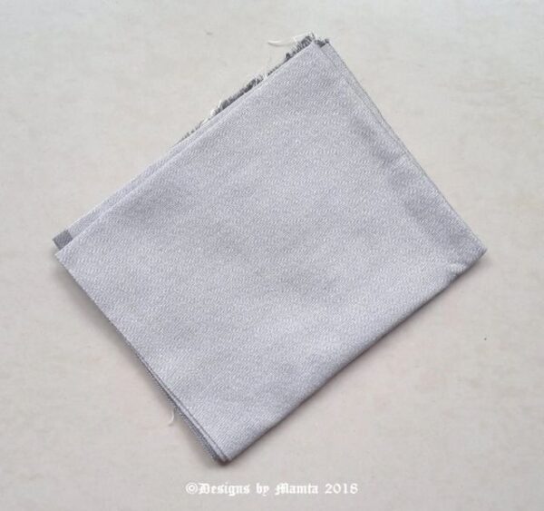 Light Grey Dupioni Silk Fabric