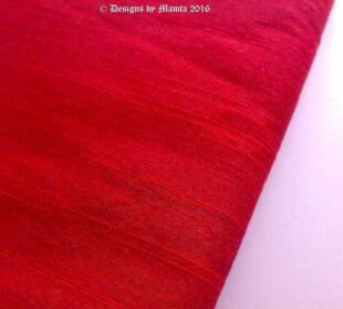 Lust Red Silk Dupioni Fabric