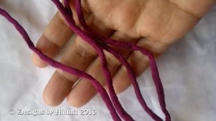 Magenta Dupioni Silk Cord