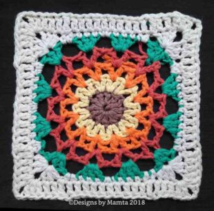 Marigold Afghan Square Crochet Pattern