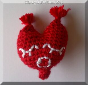 Mrs Heart Amigurumi Crochet Pattern