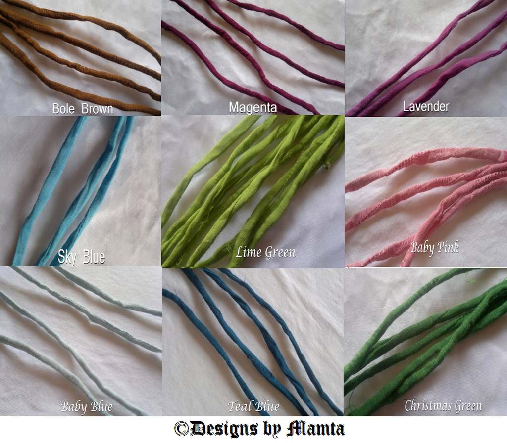 Multicolored Silk Cords For Jewelry Making
