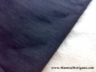 Mysterious Black Silk Dupioni Fabric