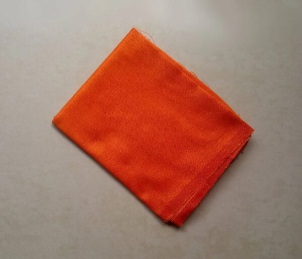 Neon Orange Dupioni Art Silk Fabric